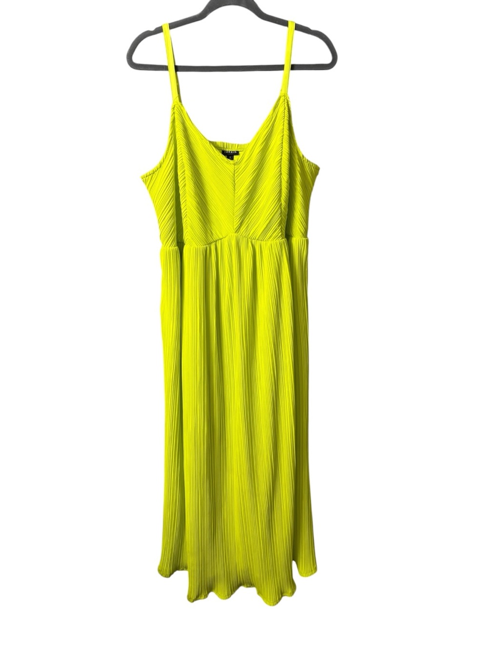 Torrid Lime Green Maxi Dress, SZ 3X